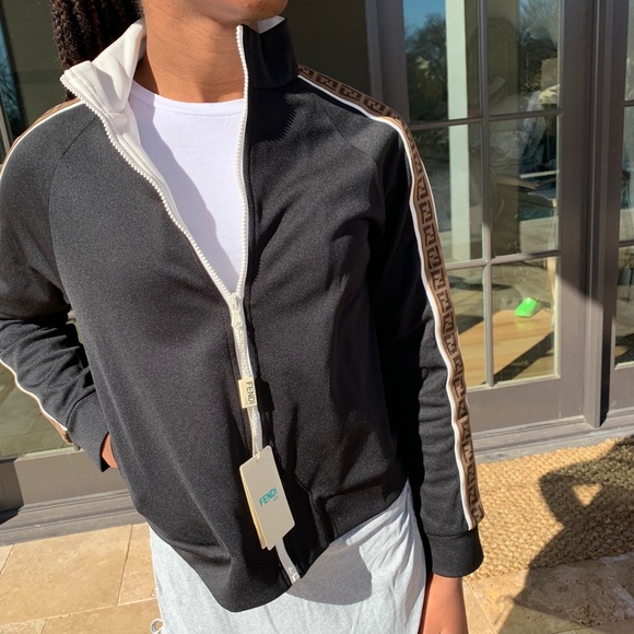 Fendi Black Logo Track Jacket - Picture 10 of 15
